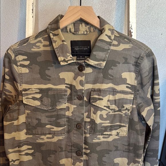 Sanctuary Women’s Camouflage Button-Up Jacket Size M - Picture 1 of 10